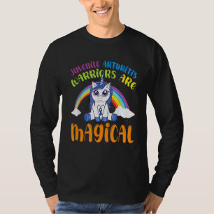 Juveniele artritis Bewustheid Magische Unicorn Bla T-shirt