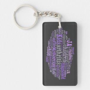 Juveniele artritis BewustmakingsSleutelhanger JIA Sleutelhanger