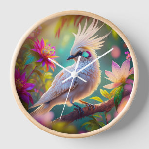 Juveniele Crested Blush Feather Dove Fantasy Bird