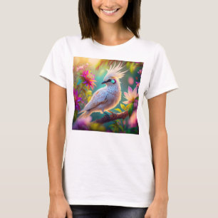 Juveniele Crested Blush Feather Dove Fantasy Bird T-shirt