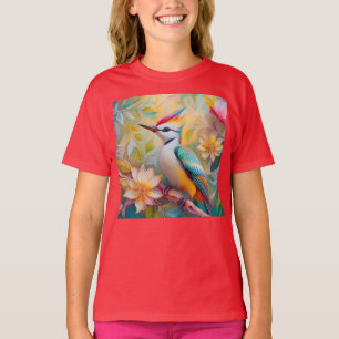 Juveniele regenboog specht fantasie vogel t-shirt