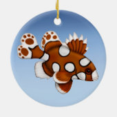 Juvenile Harlequin Sweetlips Ref Fish Ornament (Achterkant)