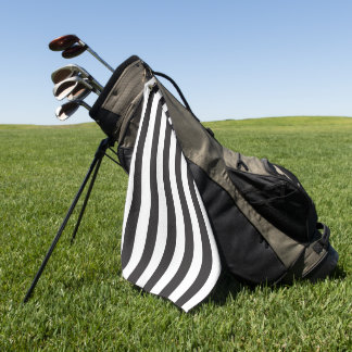 Juventus Torino strepen football club Italië zwart Golfhanddoek