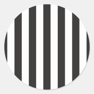 Juventus Torino strepen football club Italië zwart Ronde Sticker