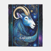 Juweel Galaxy Zodiac Steenbok Fleece Deken (Voorkant)
