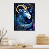 Juweel Galaxy Zodiac Steenbok Poster (Keuken)