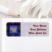 Juweel getinte plaid retour adres label (Insitu)