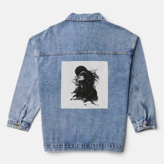 juwelen denim jacket (Achterkant)