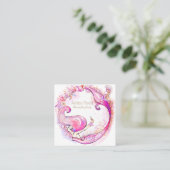 Juwelen Display Card - oorbellen Vierkante Visitekaartje (Staand voorkant)