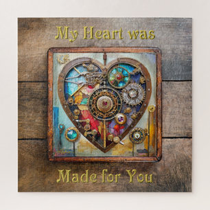 Juwelen En Gebrandschilderd Hart Steampunk Serie Legpuzzel