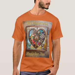 Juwelen En Gebrandschilderd Hart Steampunk Serie T-shirt