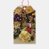  juwelen en gemstone Victoriaans Wreath Cadeaulabel (Voorkant)