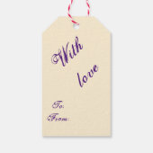  juwelen en gemstone Victoriaans Wreath Cadeaulabel (Achterkant)