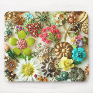 juwelen Floral Mousepad Muismat