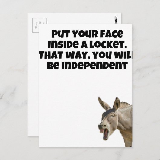 juwelen Humor Briefkaart (Voorkant / Achterkant)