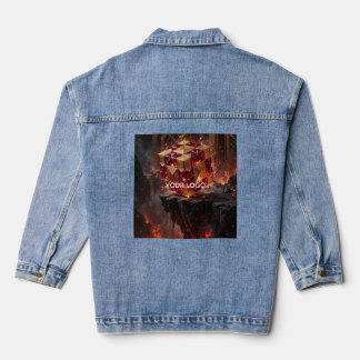 Juwelen Kubus op de Vulkanische Afgrond Denim Jacket