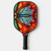 Juwelen op een vurige vleugel pickleball paddle (Achterkant)