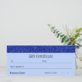 Juwelen - Sapphire Gift Certificate (Staand voorkant)