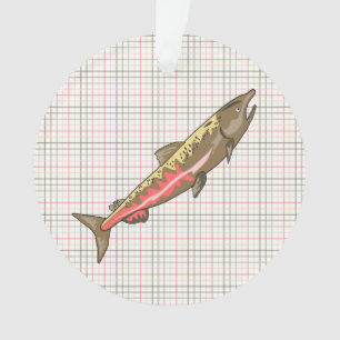 Juwelen - Tegenhanger - de Zalm van Chinook op Ornament