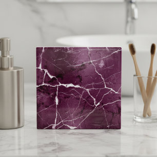 Juwelen Tinten Marmer Abstracte Pruim Paars ID1288 Tegeltje