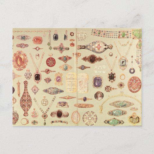 Juwelen uit de Catalogus Tiffany, 1890 Briefkaart (Voorkant)