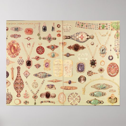 Juwelen uit de Catalogus Tiffany, 1890 Poster (Voorkant)