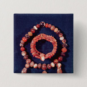Juwelen uit Khorsabad, Irak Vierkante Button 5,1 Cm
