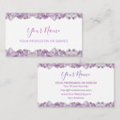 juwelen van edele amethysten visitekaartje (Voorkant / Achterkant)