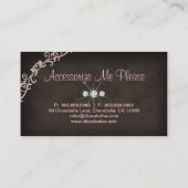 Juwelen Visitekaartje Roze bruin Lijst 2 (Achterkant)