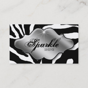 Juwelen Visitekaartjes Dierlijke Zebra Sparkle Sil