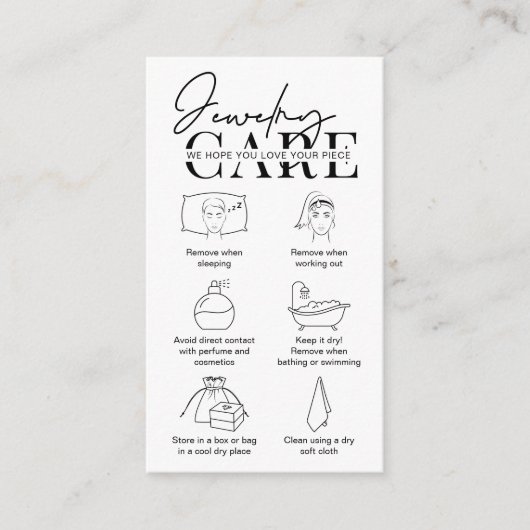 Juwelen Zorgkaart Moderne instructies Invoegen Informatiekaartje (Voorkant)