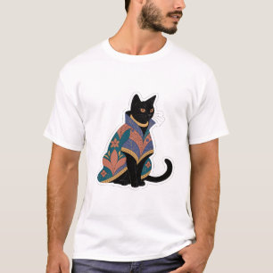 Juwelentoon Botanische Kat Grafische T-Shirt