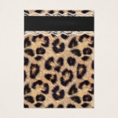 Juwelenweergave Moderne luipaard afdrukken Visitekaartjes (Achterkant)