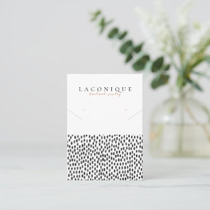 juwelenweergave Polka Dot Onttrekking Visitekaartje