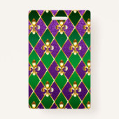 Juwelry Background Mardi Gras Badge (Achterkant)