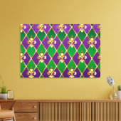 Juwelry Background Mardi Gras Canvas Afdruk (Insitu (Woonkamer))