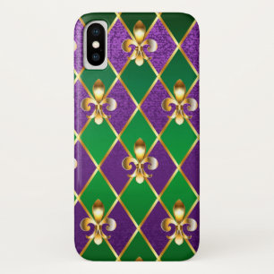 Juwelry Background Mardi Gras iPhone X Hoesje