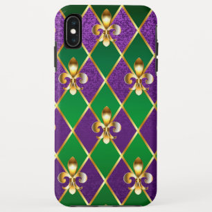 Juwelry Background Mardi Gras iPhone XS Max Hoesje