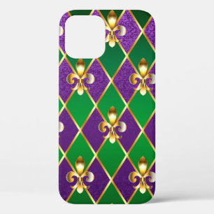 Juwelry Background Mardi Gras iPhone 12 Hoesje