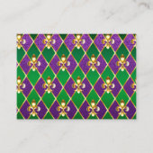 Juwelry Background Mardi Gras Contactkaartje (Voorkant)