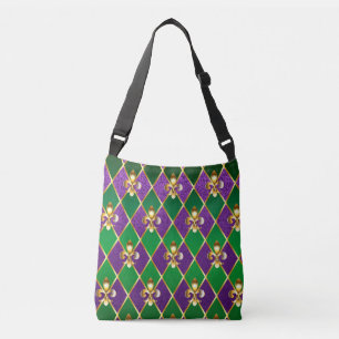 Juwelry Background Mardi Gras Crossbody Tas