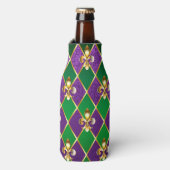 Juwelry Background Mardi Gras Flesjeskoeler (Fles Voorkant)