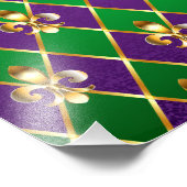 Juwelry Background Mardi Gras Foto Afdruk (Hoek)