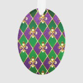 Juwelry Background Mardi Gras Ornament (achterkant)