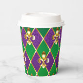 Juwelry Background Mardi Gras Papieren Bekers (Links)