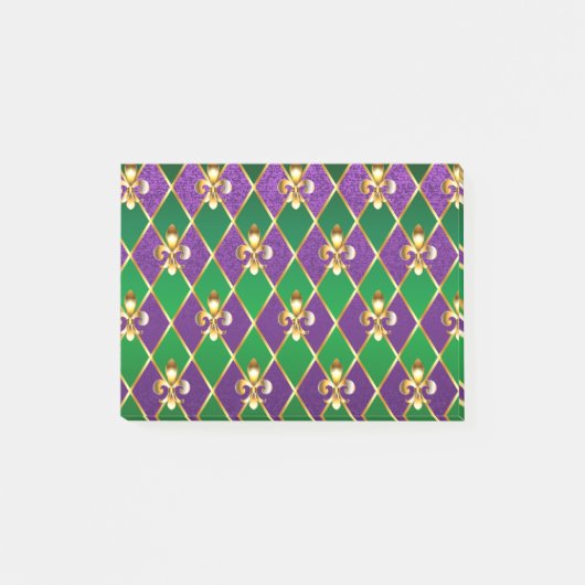 Juwelry Background Mardi Gras Post-it® Notes (Voorkant)
