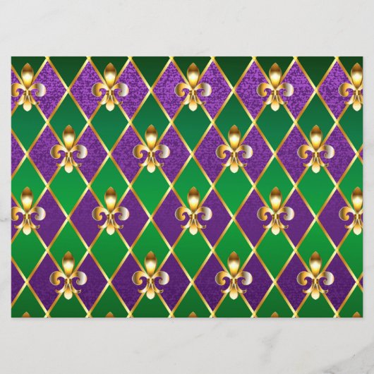 Juwelry Background Mardi Gras Programma (Voorkant)