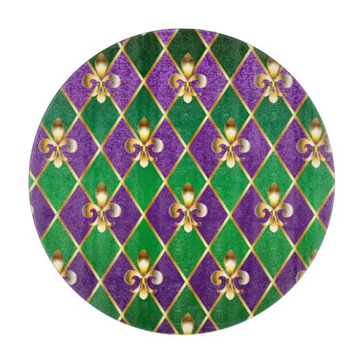 Juwelry Background Mardi Gras Snijplank (Voorkant)