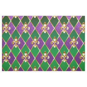 Juwelry Background Mardi Gras Stof
