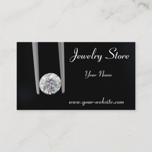 Juwelry Store One Carat Diamond Visitekaartje (Voorkant)